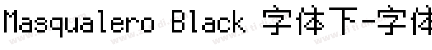 Masqualero Black 字体下字体转换